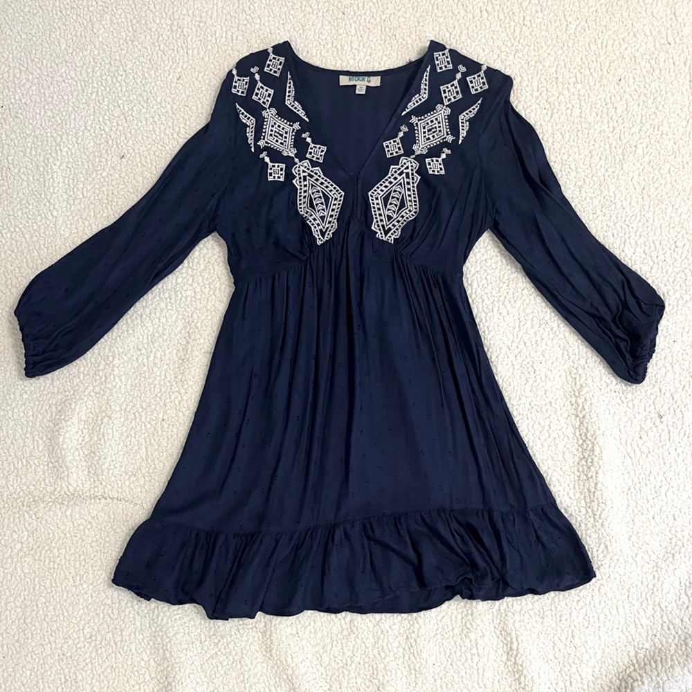 Medium, Navy Blue, Rockin C Sundress